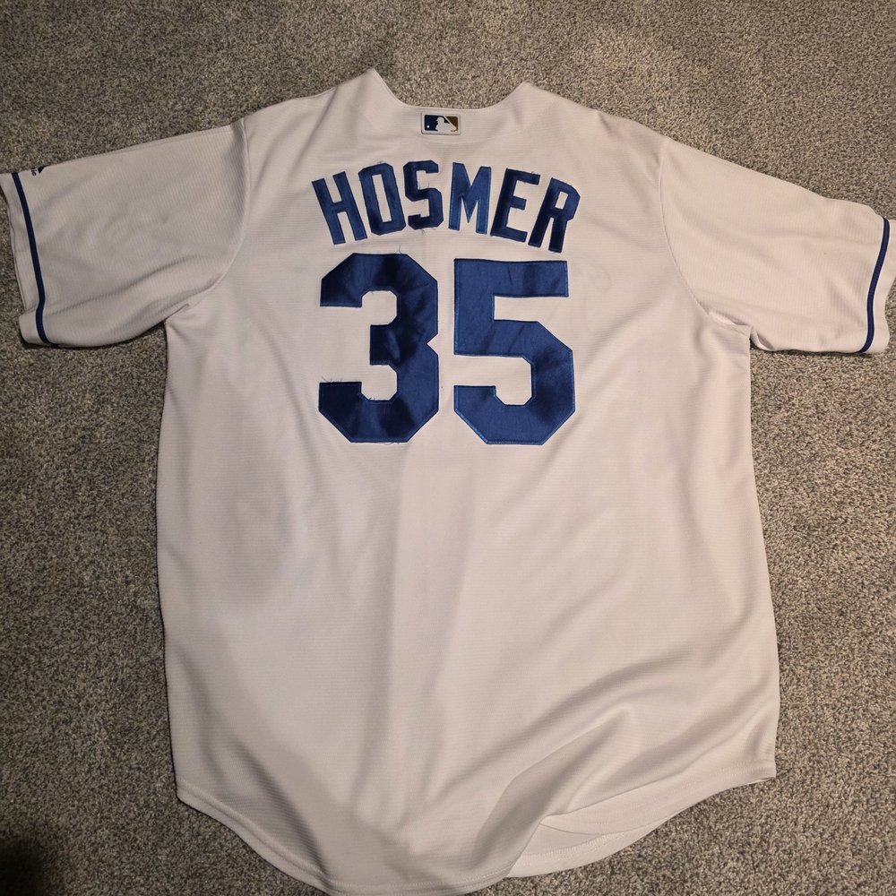 Eric Hosmer #35 White & Royal Blue MLB Jersey
